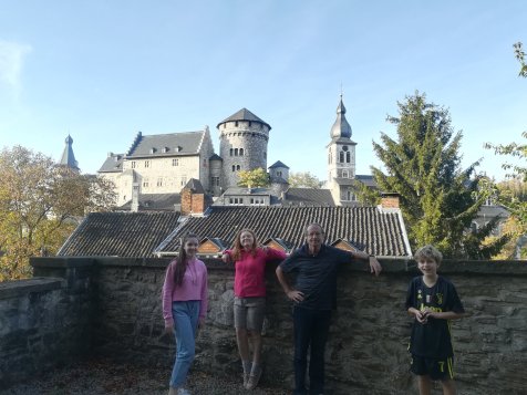 Burg Stolberg in die agtergrond